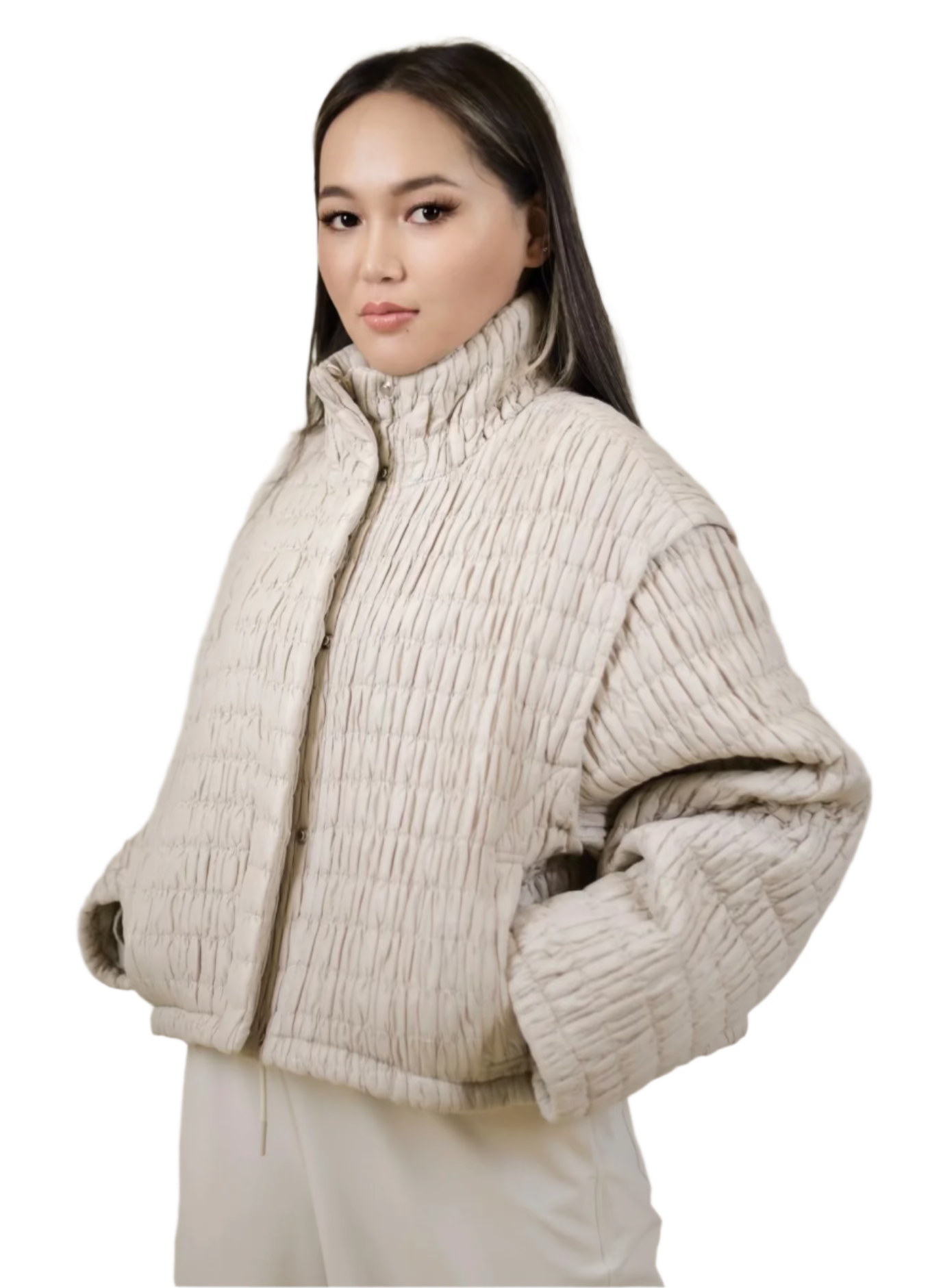 Crinkle Puff Jacket