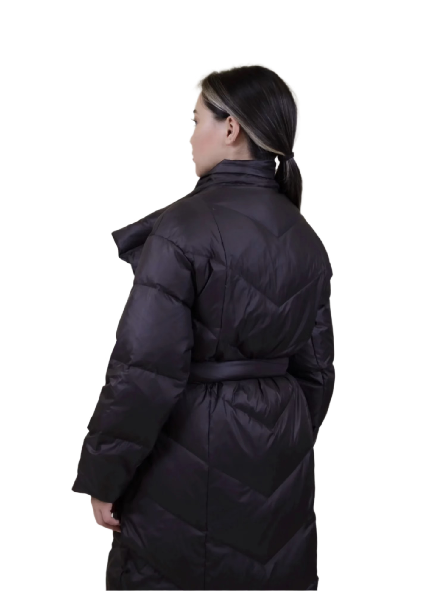 Grey Long Puff Jacket