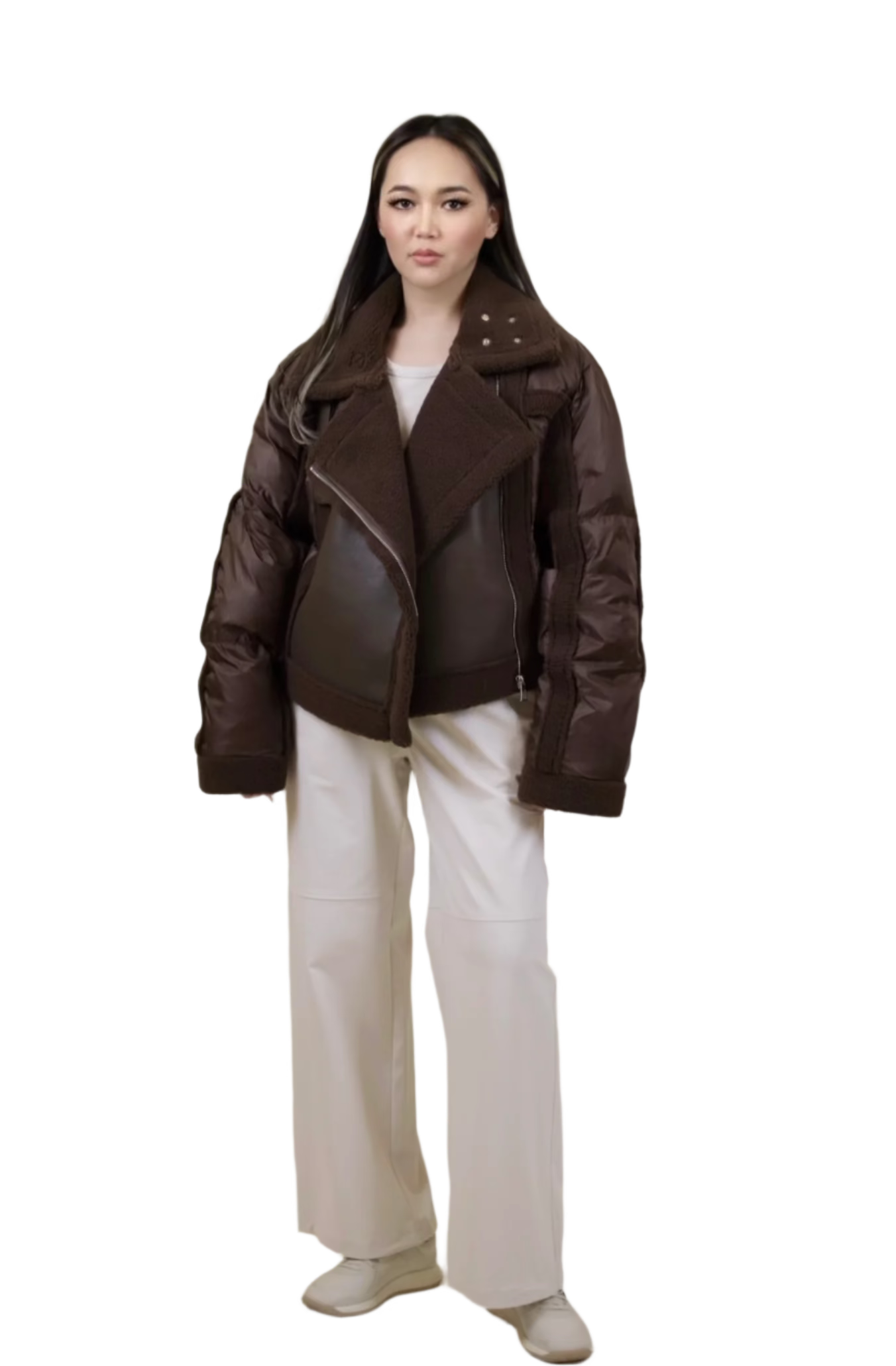 Leather Puff Jacket
