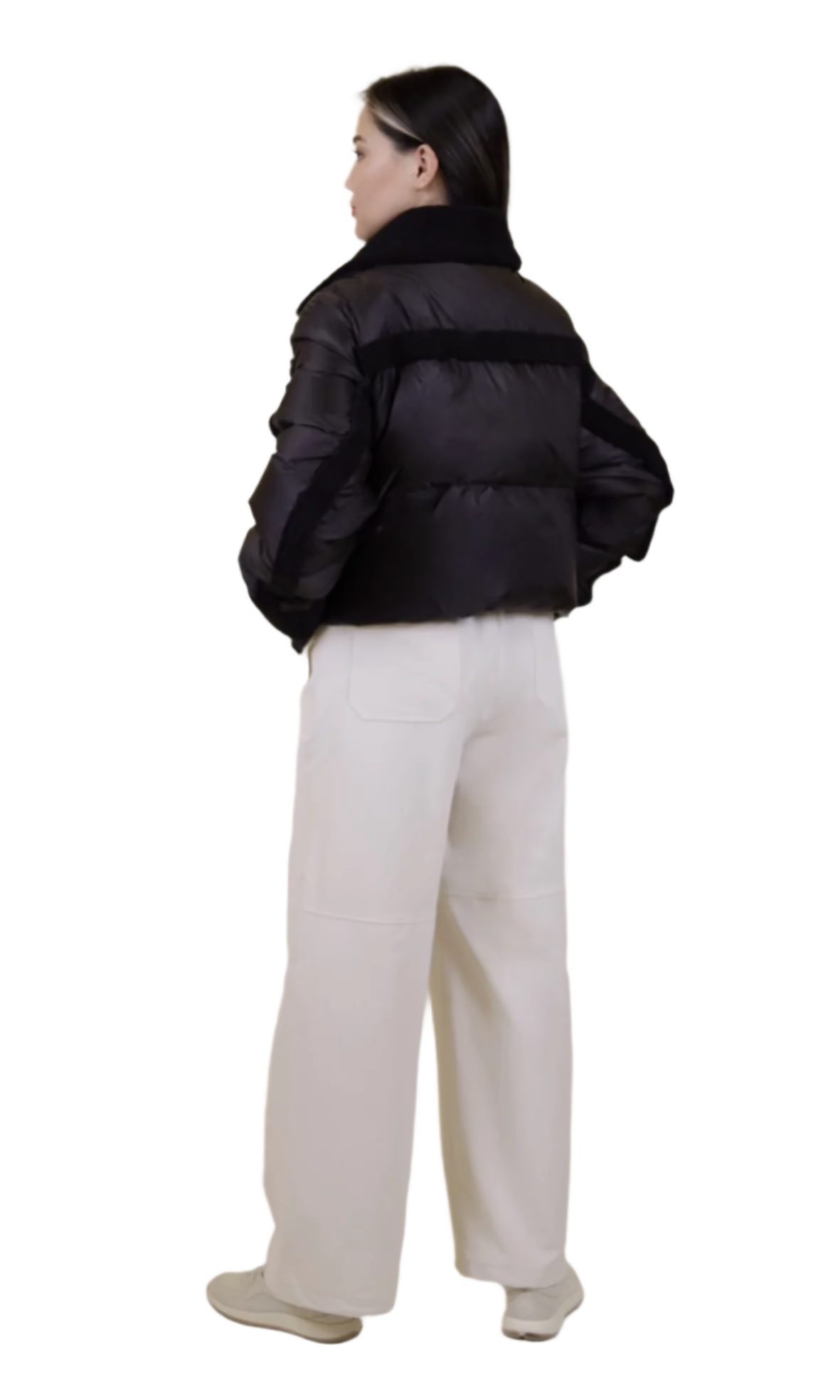 Leather Puff Jacket
