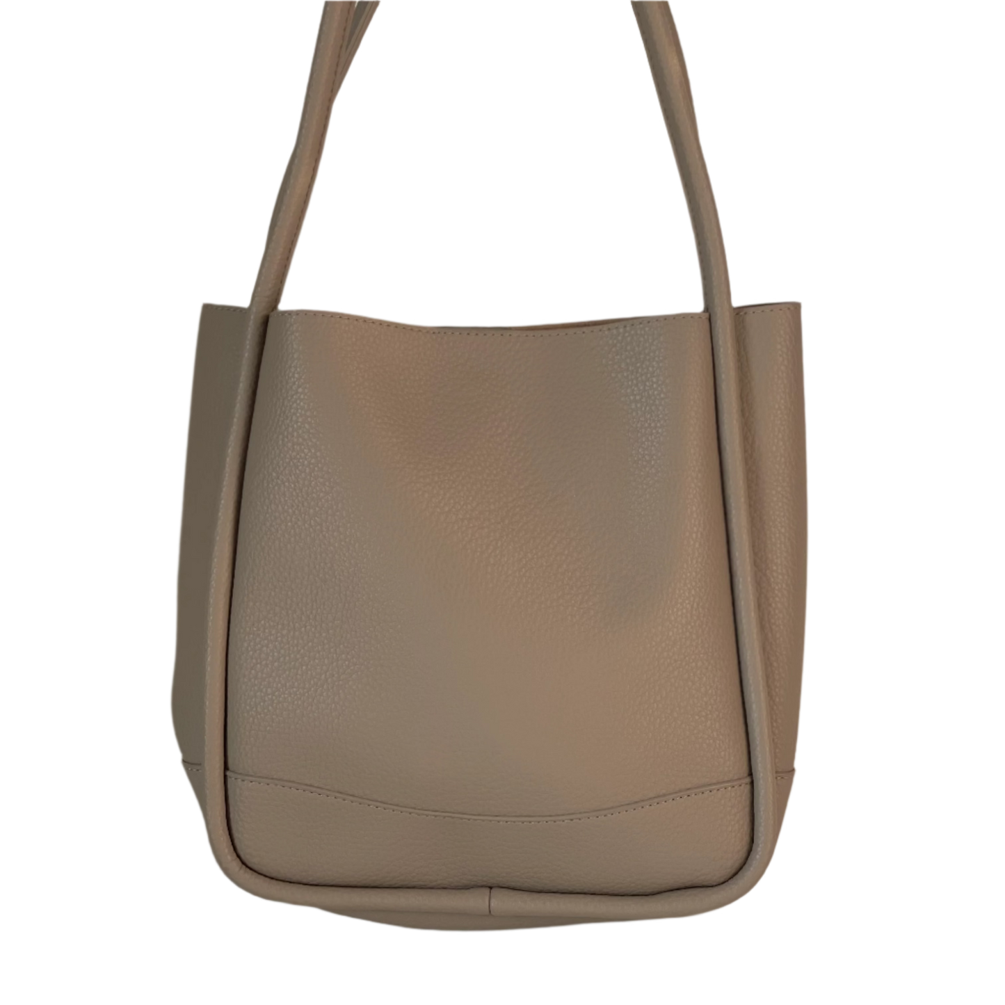 Leather Piping Shoulder Bag
