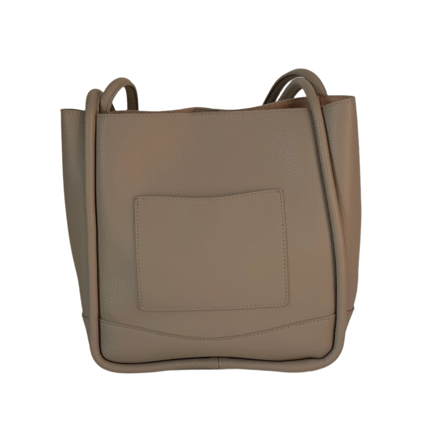 Leather Piping Shoulder Bag