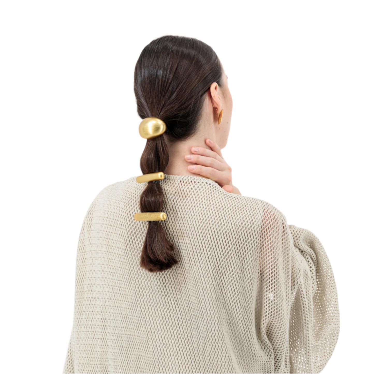 Gold Bobble Ponytail Cuff