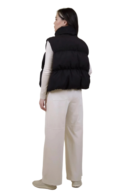 Sleeveless Puff Vest Bronze