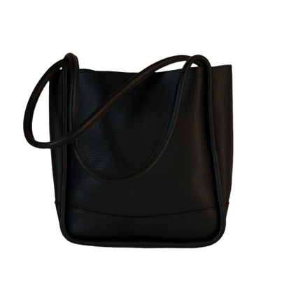 Leather Piping Shoulder Bag