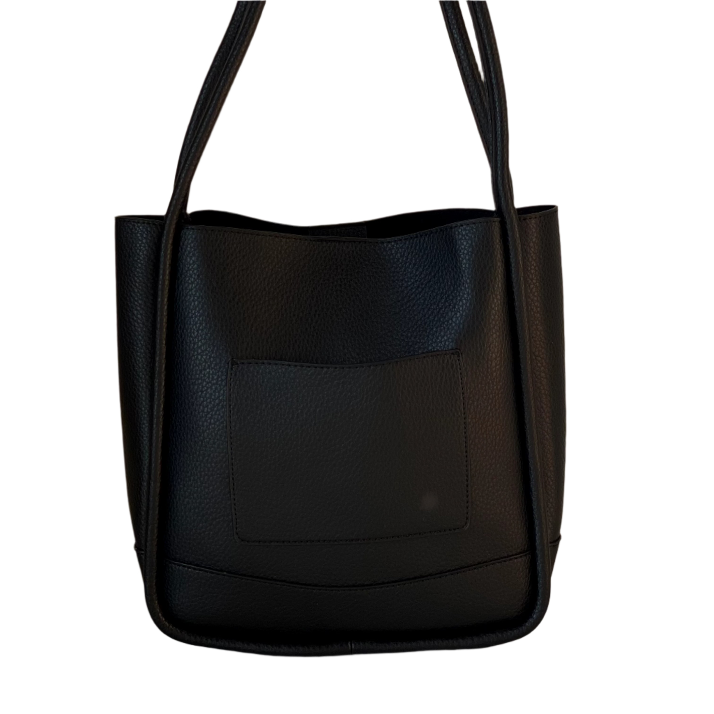 Leather Piping Shoulder Bag