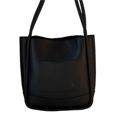 Leather Piping Shoulder Bag