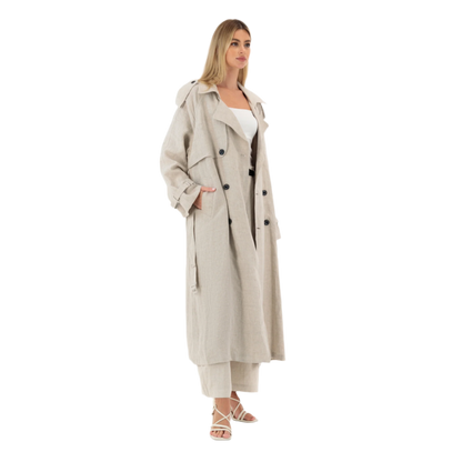 Linen Trench Coat