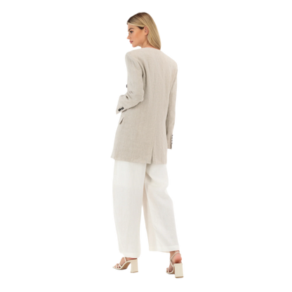 Linen Fit Long Sleeve Blazer