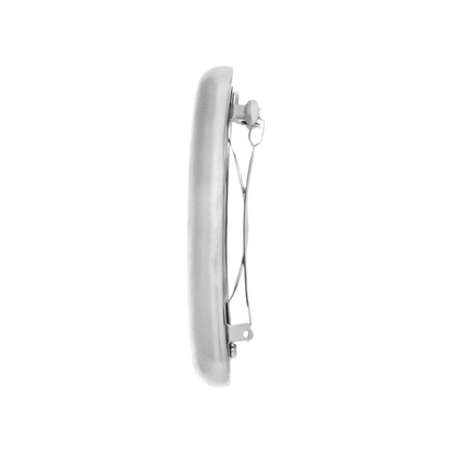 Silver Matte Linear Hair Clip