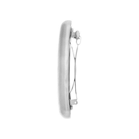 Silver Matte Linear Hair Clip